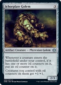 Ichorplate Golem - Phyrexia: All Will Be One - Magic: The Gathering card