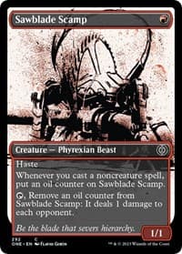 Sawblade Scamp (Showcase) - Phyrexia: All Will Be One - Magic: The Gathering card
