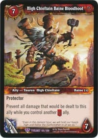 High Chieftain Baine Bloodhoof - Twilight of the Dragons - WoW card