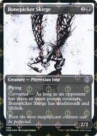 Bonepicker Skirge (Showcase) (Step-and-Compleat Foil) - Phyrexia: All Will Be One - Magic: The Gathering card