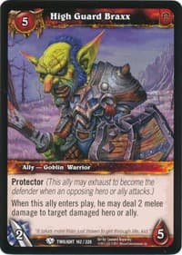 High Guard Braxx - Twilight of the Dragons - WoW card