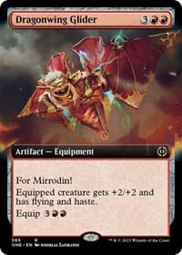 Dragonwing Glider (Extended Art) - Phyrexia: All Will Be One - Magic: The Gathering card