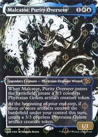 Malcator, Purity Overseer (Showcase) (Step-and-Compleat Foil) - Phyrexia: All Will Be One - Magic: The Gathering card