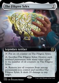 The Filigree Sylex (Extended Art) - Phyrexia: All Will Be One - Magic: The Gathering card