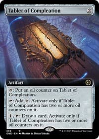 Tablet of Compleation (Extended Art) - Phyrexia: All Will Be One - Magic: The Gathering card