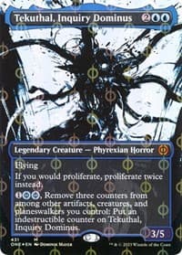 Tekuthal, Inquiry Dominus (Showcase) (Step-and-Compleat Foil) - Phyrexia: All Will Be One - Magic: The Gathering card