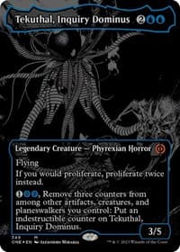 Tekuthal, Inquiry Dominus (Oil Slick Raised Foil) - Phyrexia: All Will Be One - Magic: The Gathering card