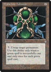 Malachite Talisman - Ice Age - Magic: The Gathering card