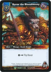 Kavar the Bloodthirsty - Twilight of the Dragons - WoW card