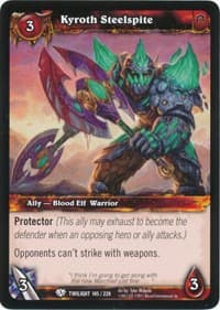 Kyroth Steelspite - Twilight of the Dragons - WoW card
