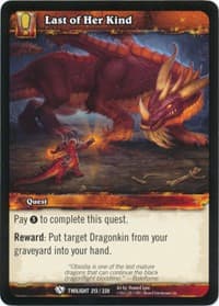 Last of Her Kind - Twilight of the Dragons - WoW card