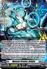 Monster Creator, Arkhite - D-BT08: Minerva Rising - Cardfight Vanguard card