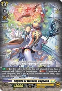 Regalia of Wisdom, Angelica - D-BT08: Minerva Rising - Cardfight Vanguard card