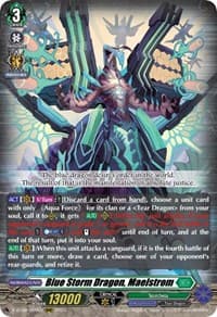 Blue Storm Dragon, Maelstrom - D-BT08: Minerva Rising - Cardfight Vanguard card