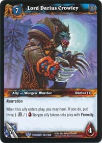 Lord Darius Crowley - Twilight of the Dragons - WoW card