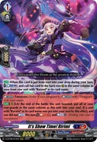 It's Show Time! Ririmi - D-BT08: Minerva Rising - Cardfight Vanguard card