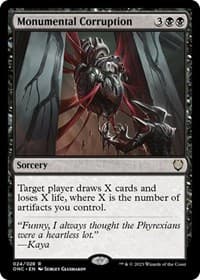 Monumental Corruption - Commander: Phyrexia: All Will Be One - Magic: The Gathering card