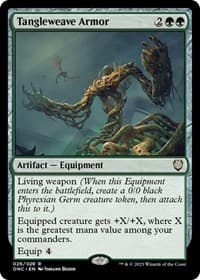 Tangleweave Armor - Commander: Phyrexia: All Will Be One - Magic: The Gathering card