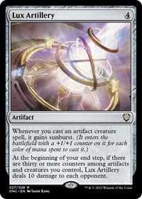 Lux Artillery - Commander: Phyrexia: All Will Be One - Magic: The Gathering card
