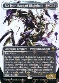 Ria Ivor, Bane of Bladehold (Showcase) (Step-and-Compleat Foil) - Phyrexia: All Will Be One - Magic: The Gathering card