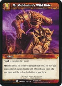 Mr. Goldmine's Wild Ride - Twilight of the Dragons - WoW card