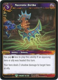 Necrotic Strike - Twilight of the Dragons - WoW card