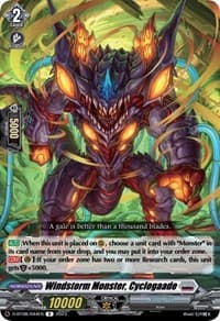 Windstorm Monster, Cyclogaade - D-BT08: Minerva Rising - Cardfight Vanguard card