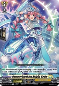Hammerbreaking Knight, Sadie - D-BT08: Minerva Rising - Cardfight Vanguard card