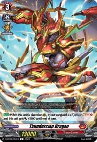 Thunderclap Dragon - D-BT08: Minerva Rising - Cardfight Vanguard card