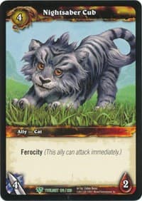 Nightsaber Cub - Twilight of the Dragons - WoW card