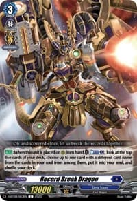 Record Break Dragon - D-BT08: Minerva Rising - Cardfight Vanguard card