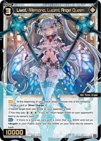 Liwat//Memoria, Lucent Angel Queen - Welcome Back Diva -Lostorage- - WIXOSS card