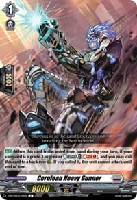 Cerulean Heavy Gunner - D-BT08: Minerva Rising - Cardfight Vanguard card