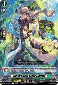 Fierce Attack Brave Shooter - D-BT08: Minerva Rising - Cardfight Vanguard card