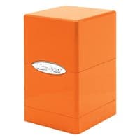 Satin Tower - Hi-Gloss Pumpkin Orange - Ultra Pro Deck Boxes - Deck Boxes card