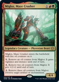 Migloz, Maze Crusher - Phyrexia: All Will Be One - Magic: The Gathering card