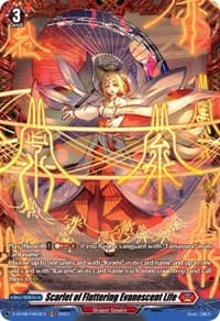 Scarlet of Fluttering Evanescent Life (FR) - D-BT08: Minerva Rising - Cardfight Vanguard card