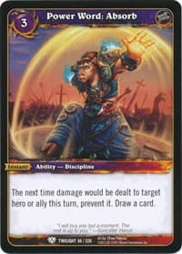 Power Word: Absorb - Twilight of the Dragons - WoW card