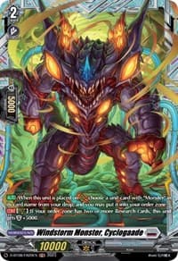 Windstorm Monster, Cyclogaade (FR) - D-BT08: Minerva Rising - Cardfight Vanguard card
