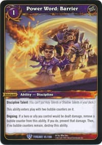 Power Word: Barrier - Twilight of the Dragons - WoW card