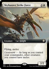 Skyhunter Strike Force (Extended Art) - Commander: Phyrexia: All Will Be One - Magic: The Gathering card