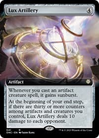 Lux Artillery (Extended Art) - Commander: Phyrexia: All Will Be One - Magic: The Gathering card