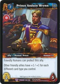 Prince Anduin Wrynn - Twilight of the Dragons - WoW card