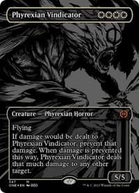 Phyrexian Vindicator (Oil Slick Raised Foil) - Phyrexia: All Will Be One - Magic: The Gathering card