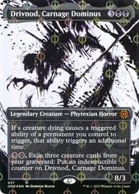 Drivnod, Carnage Dominus (Showcase) (Step-and-Compleat Foil) - Phyrexia: All Will Be One - Magic: The Gathering card
