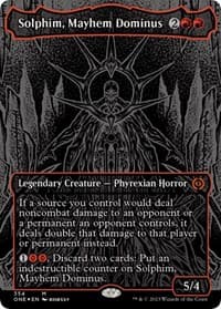 Solphim, Mayhem Dominus (Oil Slick Raised Foil) - Phyrexia: All Will Be One - Magic: The Gathering card