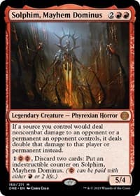 Solphim, Mayhem Dominus - Phyrexia: All Will Be One - Magic: The Gathering card