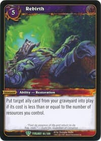 Rebirth - Twilight of the Dragons - WoW card