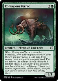 Contagious Vorrac - Phyrexia: All Will Be One - Magic: The Gathering card