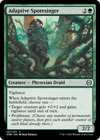 Adaptive Sporesinger - Phyrexia: All Will Be One - Magic: The Gathering card